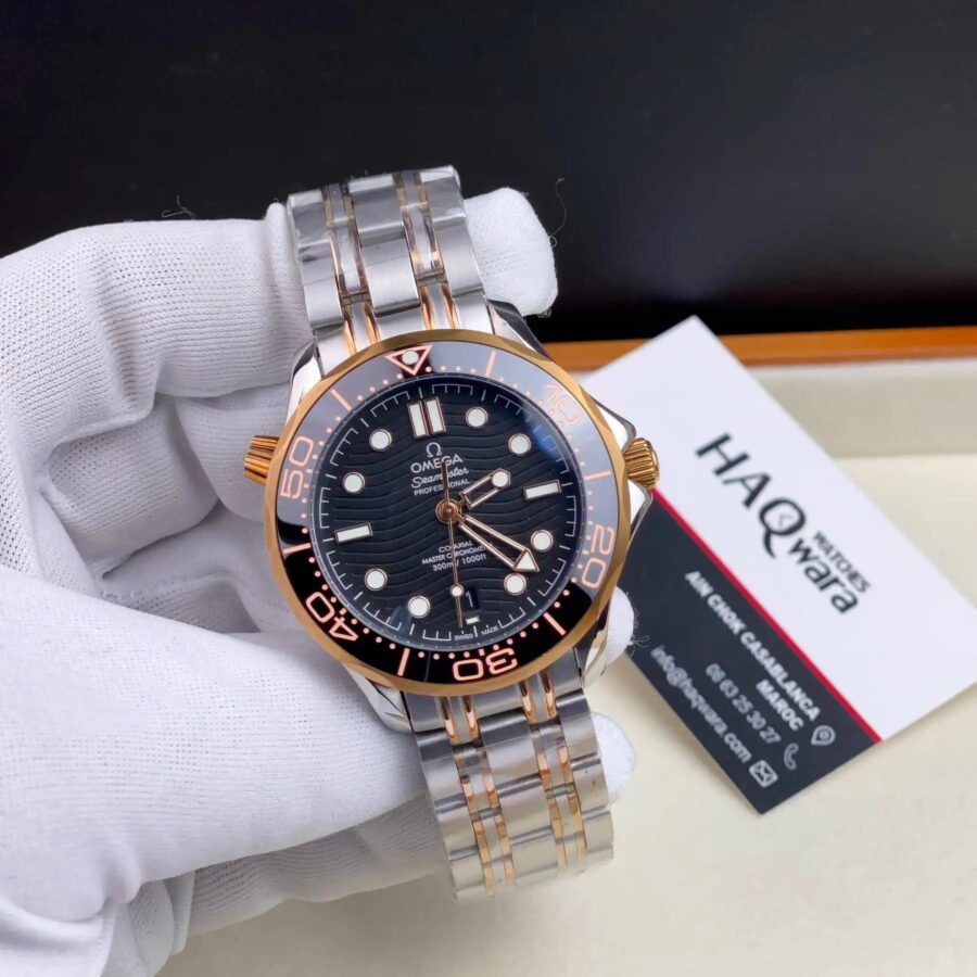 Omega Seamaster Rose Noir Hommes