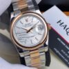 Rolex Date Just Argenté Rose Oyster Femmes