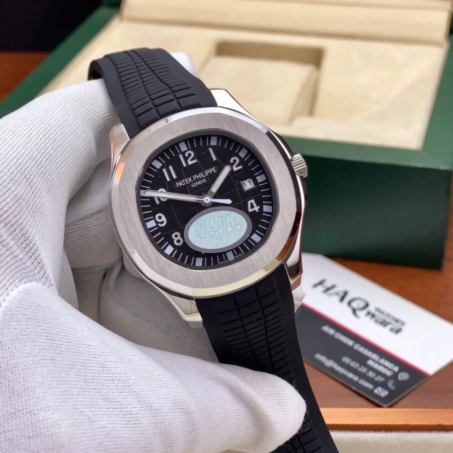 Ptk Aquanaut Automatique Argenté Noir Silicone