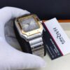 Cartier Santos Argenté Doré Gris Automatique Hommes