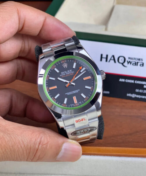 Rolex Milgauss Argenté Noir