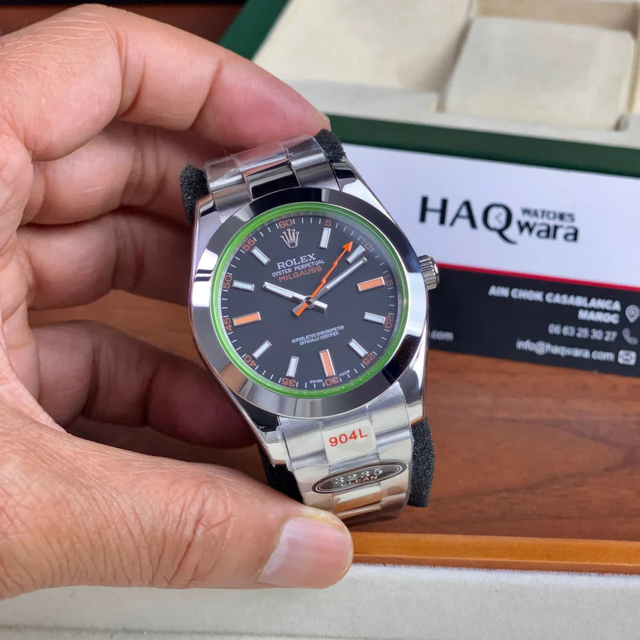 Rolex Milgauss Argenté Noir