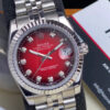 Rolex Date Just Argenté Rouge Femmes