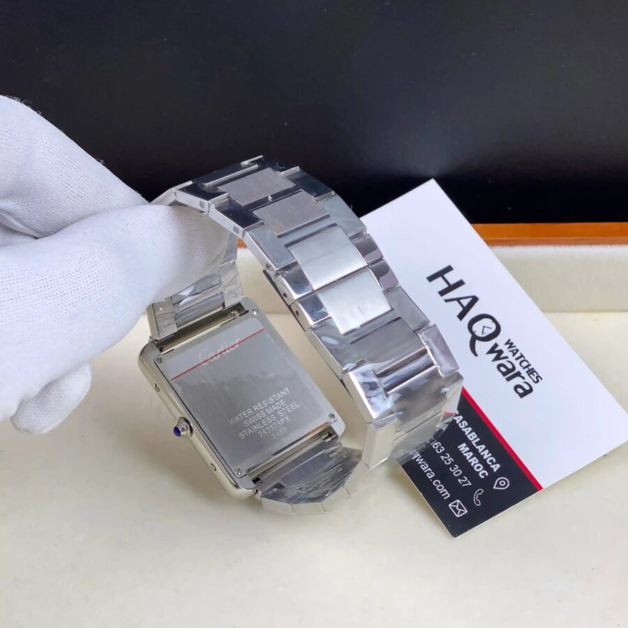 Cartier Tank Argenté Blanc Hommes