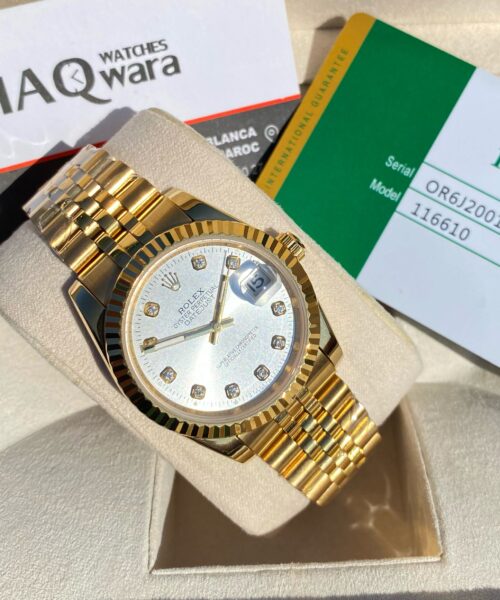 Date juste 36 Doré Blanc  - Femmes