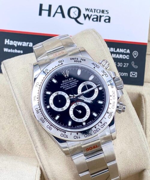 Daytona Argente Noir Suiss