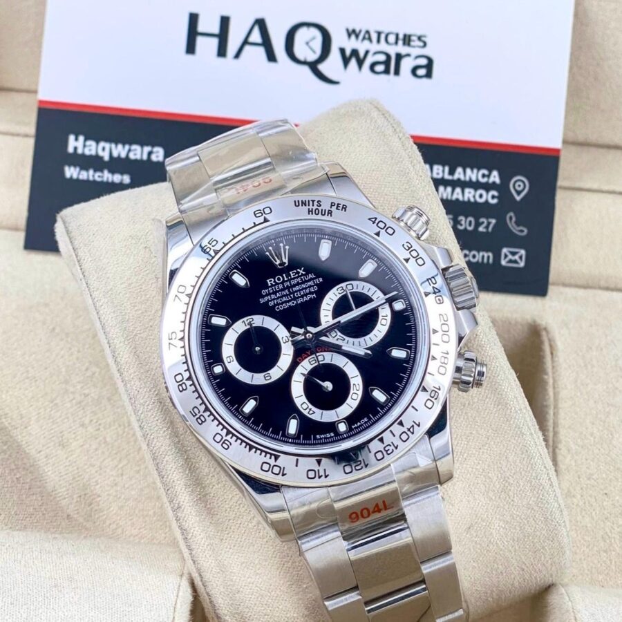 Daytona Argente Noir Suiss