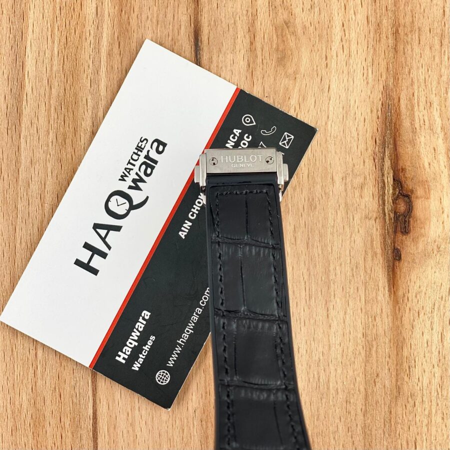 43264CAC-B060-4894-B793-1B6DD0205E19 Hublot Classique Fusion Argenté Noir & Piers Femmes