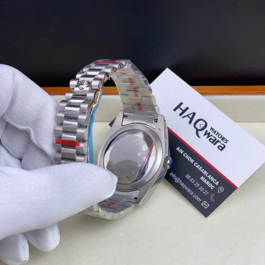 Day-Date Argente Bleu Hommes