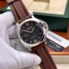 Panerai Luminor Argenté Marron Silicone