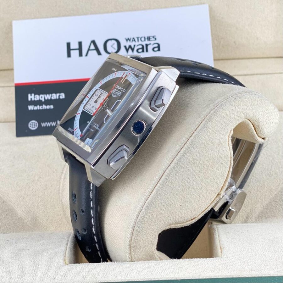 Tag Monaco Argenté Noir Panda