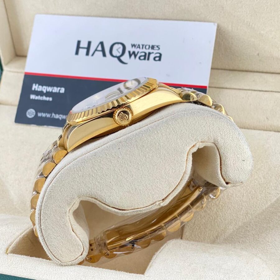 Date Just 36 Doré & Rouge Femmes