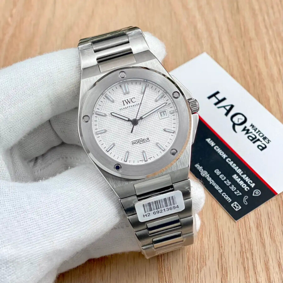 5AEFFA8C-3264-41AD-B21A-44B759DF6807 IWC INGENIEUR Argenté Blanc Automatique