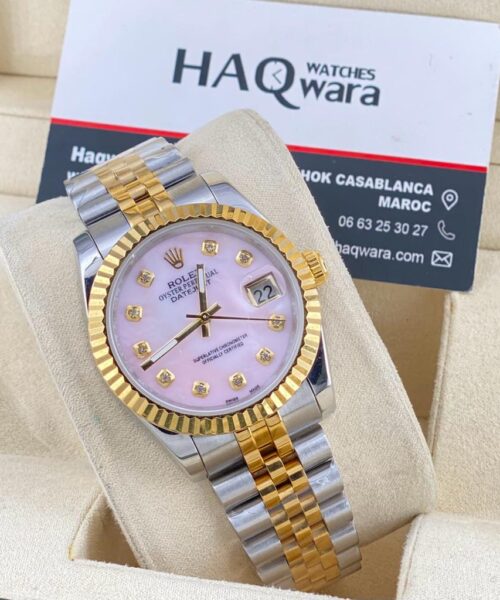 Date Just Argenté Doré Rosé Femmes