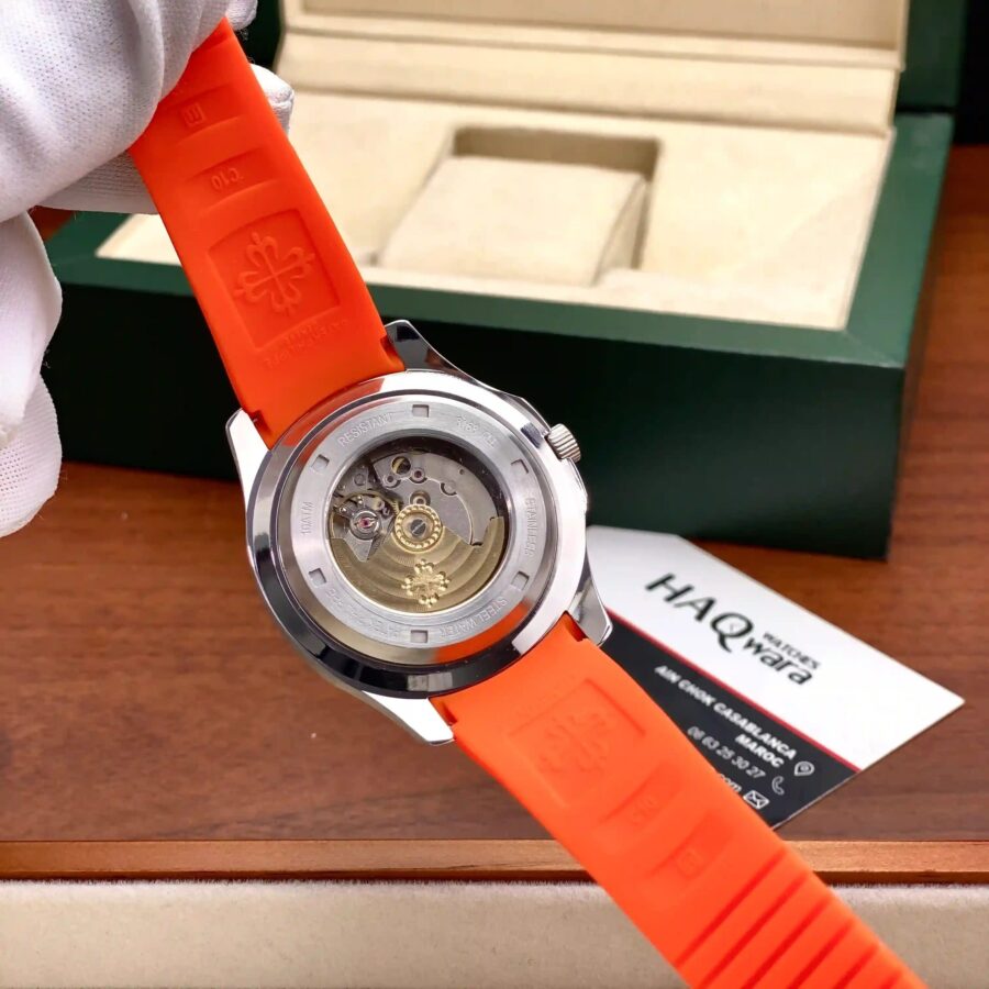 Ptk Aquanaut Automatique Argenté Orange Hommes