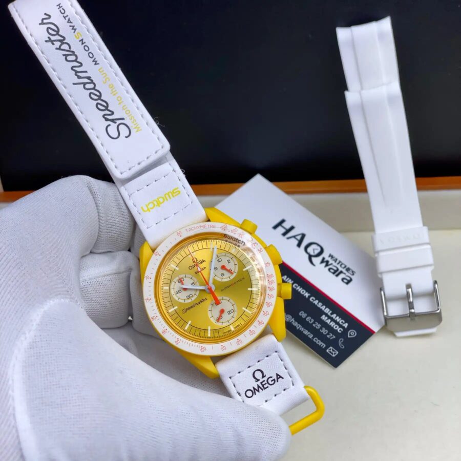 Oméga X Swatch Jaune Blanc