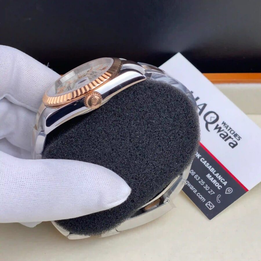 Rolex Date Just Argenté Rose Jubilee Femmes