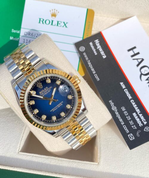 Date juste 36 Argenté Doré Bleu - Femmes