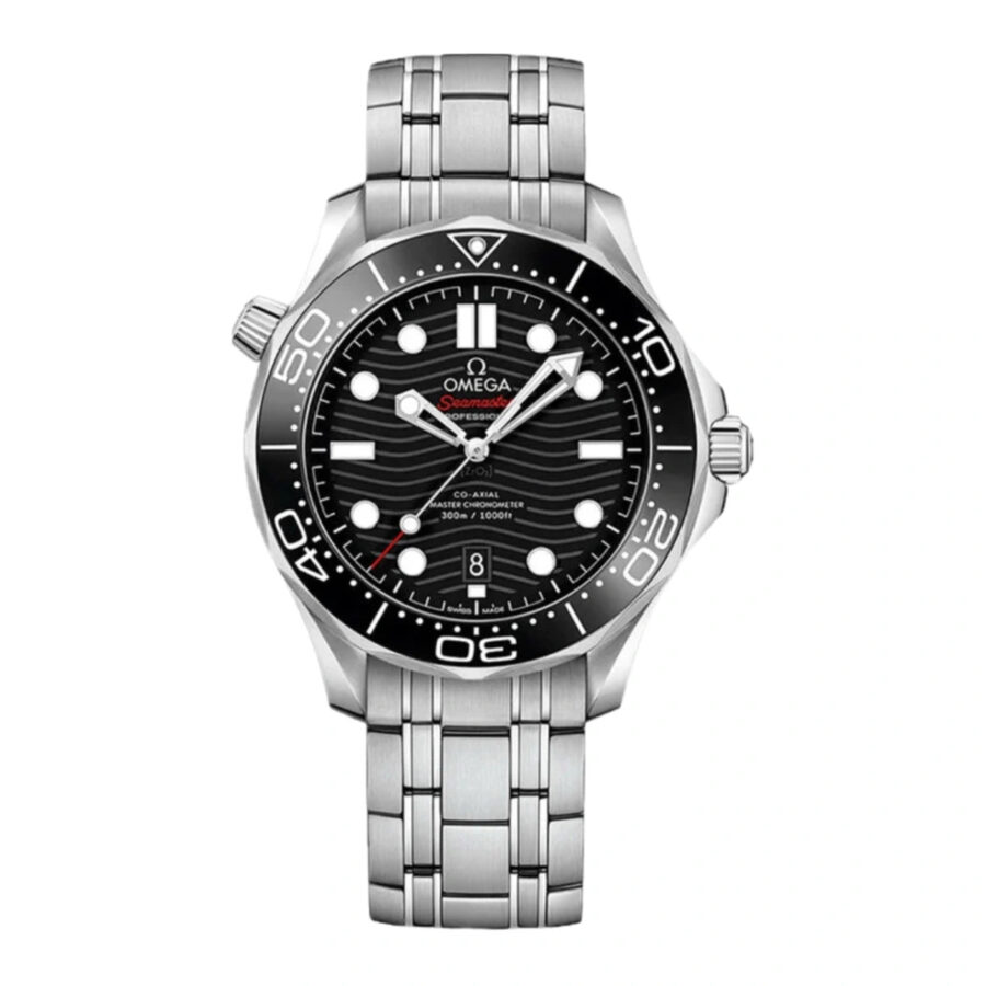 Omega Seamaster Argenté Noir Hommes