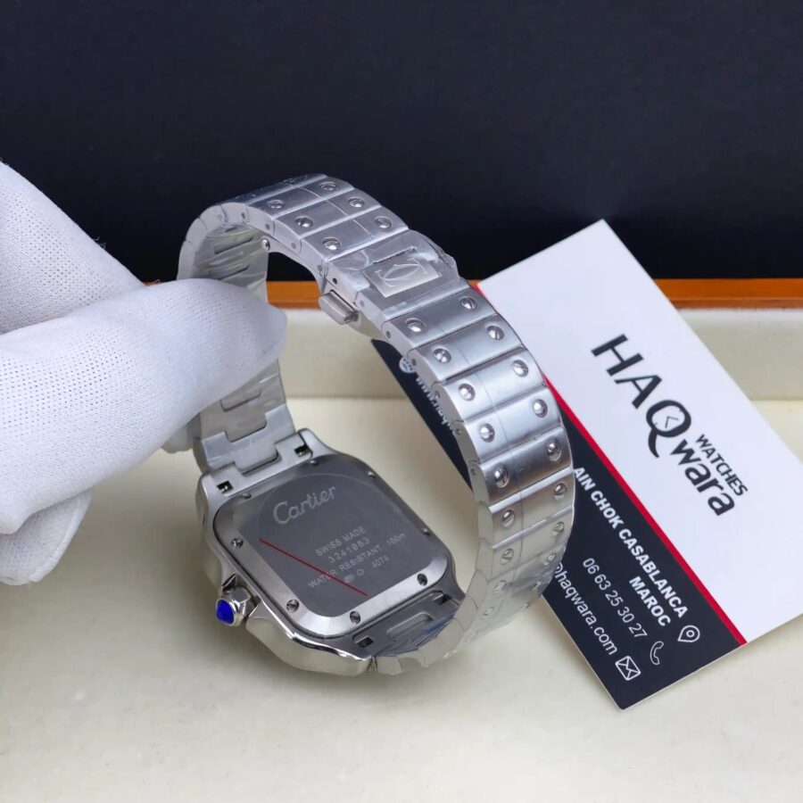 Cartier Santos Argenté Vert Femmes