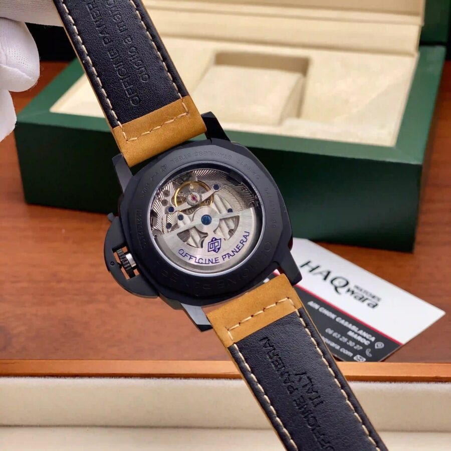 Panerai GMT Chiffres Automatique Argenté Marron