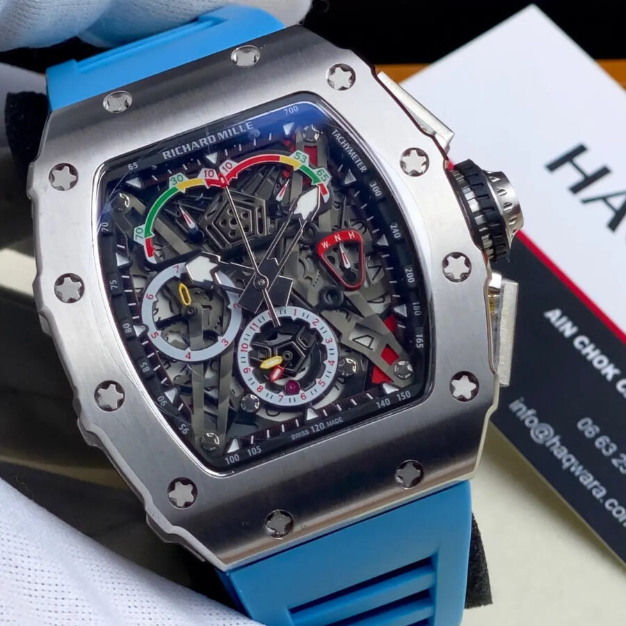 Richard mill RM50-04 Argenté Bleu Ciel Hommes