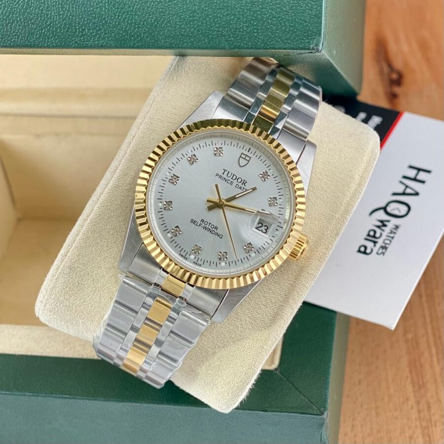 Tudor Rotor 36 Argenté Doré