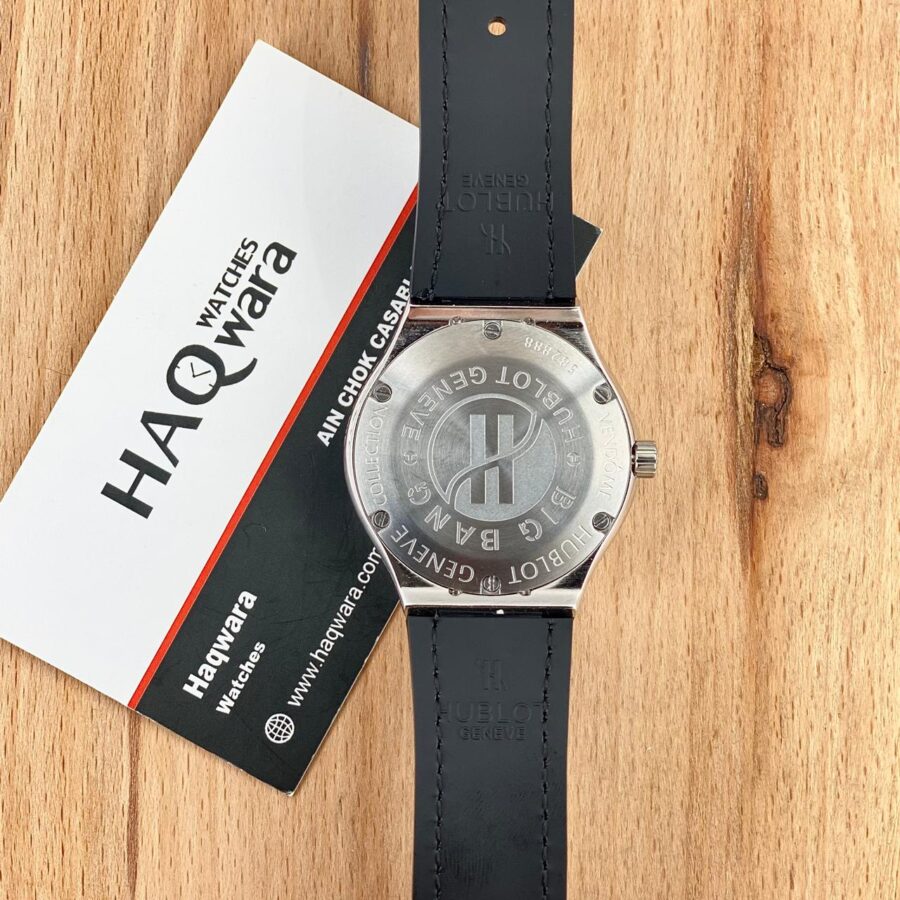 85F68B05-2FE4-4DB0-A333-D6F9DB520616 Hublot Classique Fusion Argenté Noir & Piers Femmes