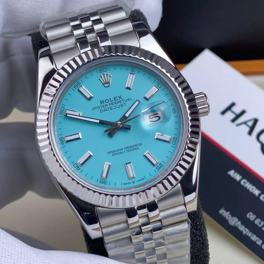 Date-just Argente Tiffany Hommes