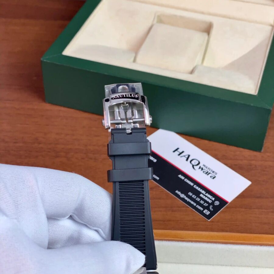 Patek Philippe Cubitus Argenté Noir Silicone