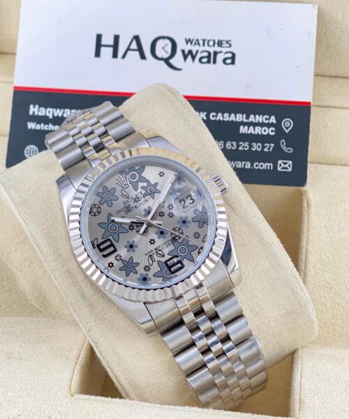 Date Just Argenté Gris Femmes