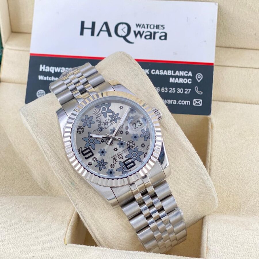 Date Just Argenté Gris Femmes