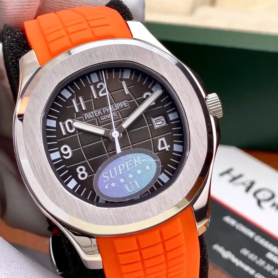 Ptk Aquanaut Automatique Argenté Orange Hommes