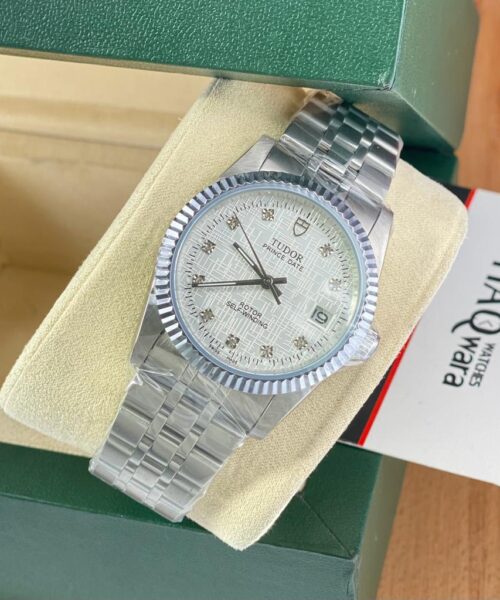 Tudor Rotor 36 Argenté Blanc