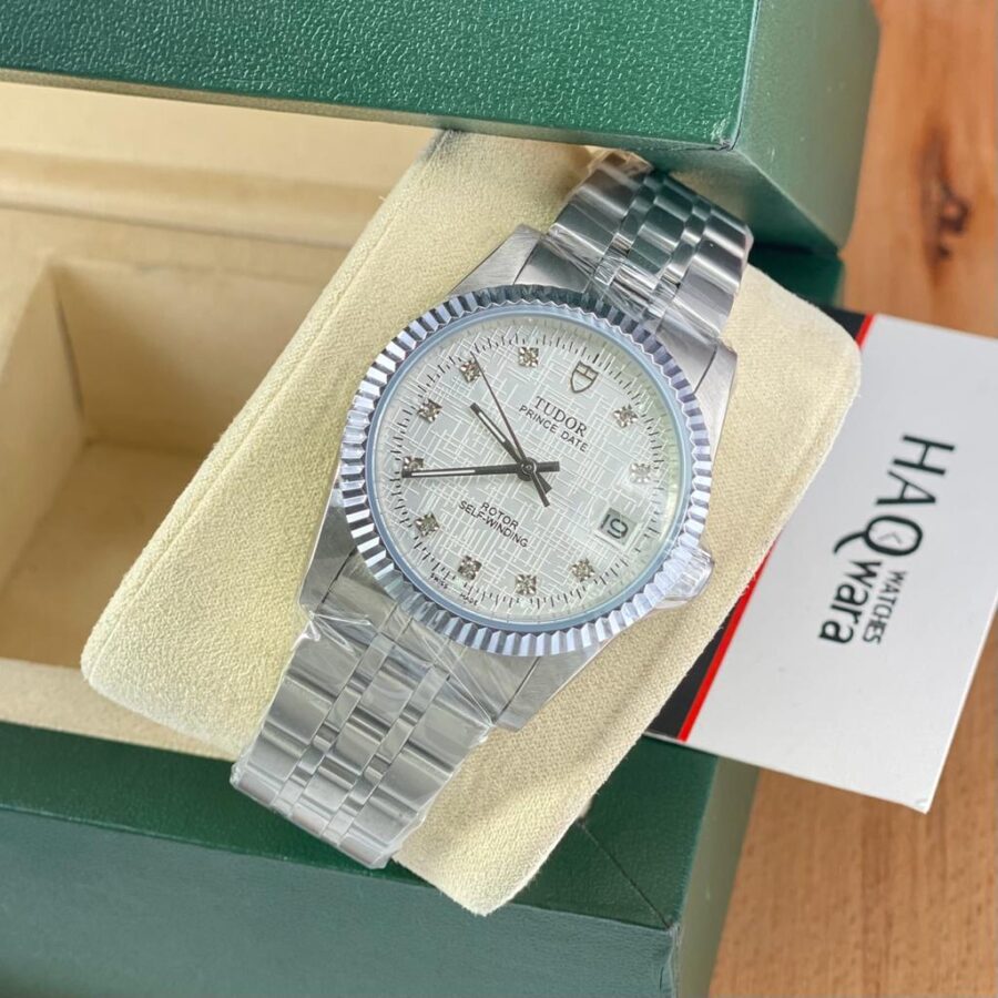 Tudor Rotor 36 Argenté Blanc