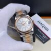 Rolex Date Just Argenté Rose Oyster Femmes