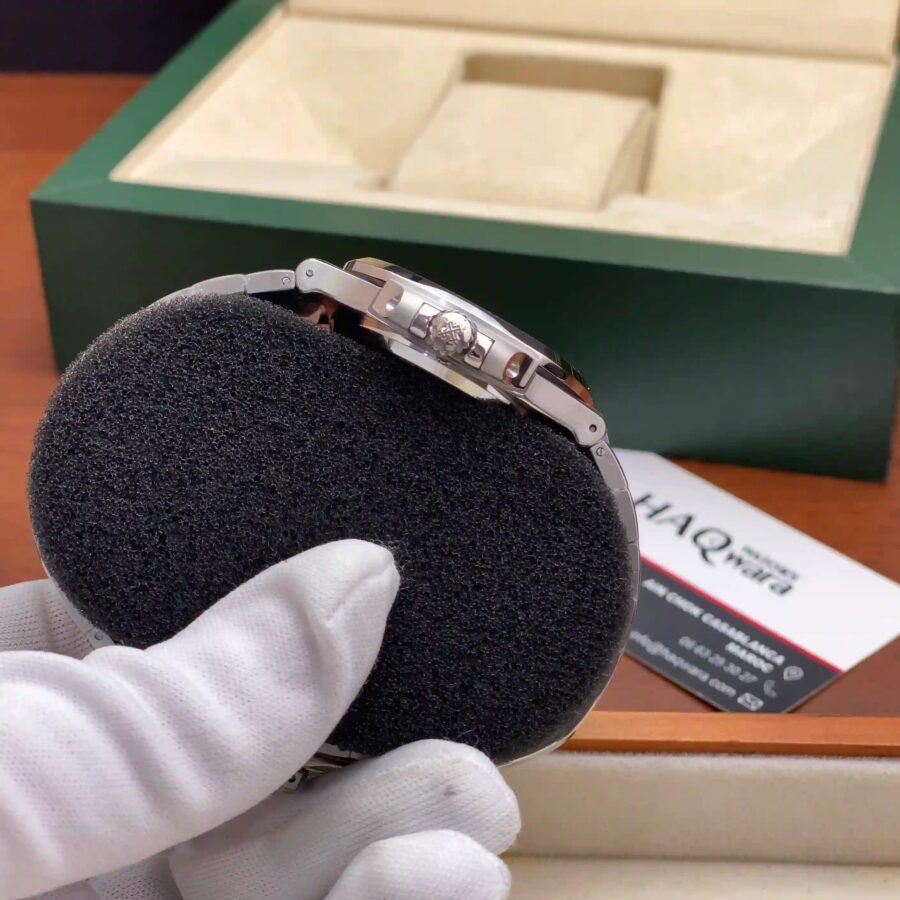 Patek Philippe Nautilus Argenté Bleu Hommes