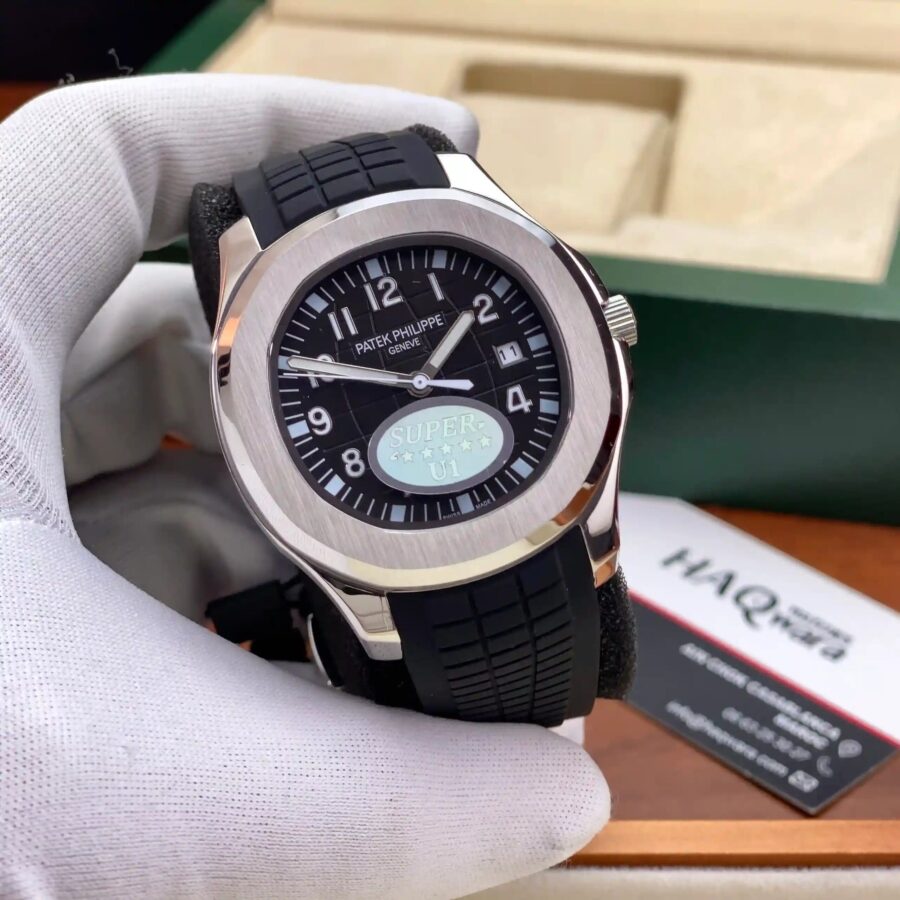 Ptk Aquanaut Automatique Argenté Noir Silicone