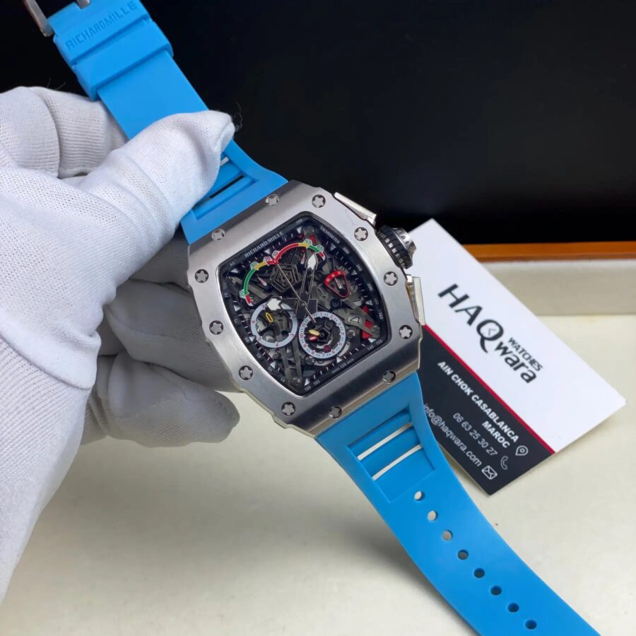 Richard mill RM50-04 Argenté Bleu Ciel Hommes