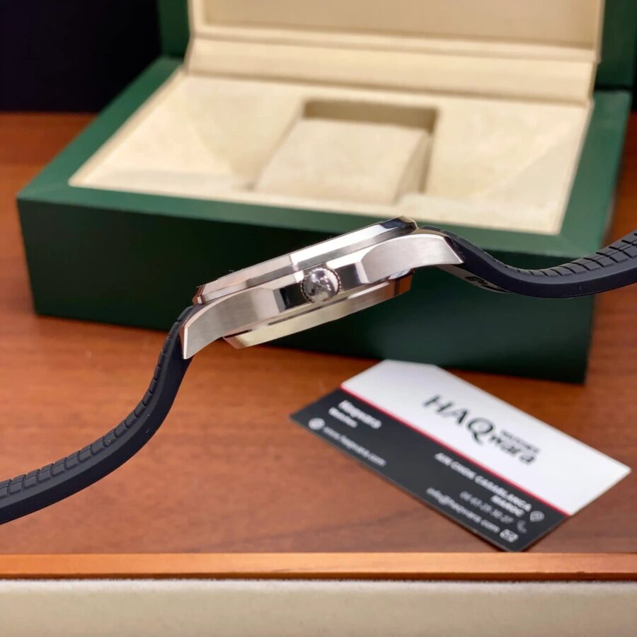 Ptk Aquanaut Automatique Argenté Noir Silicone