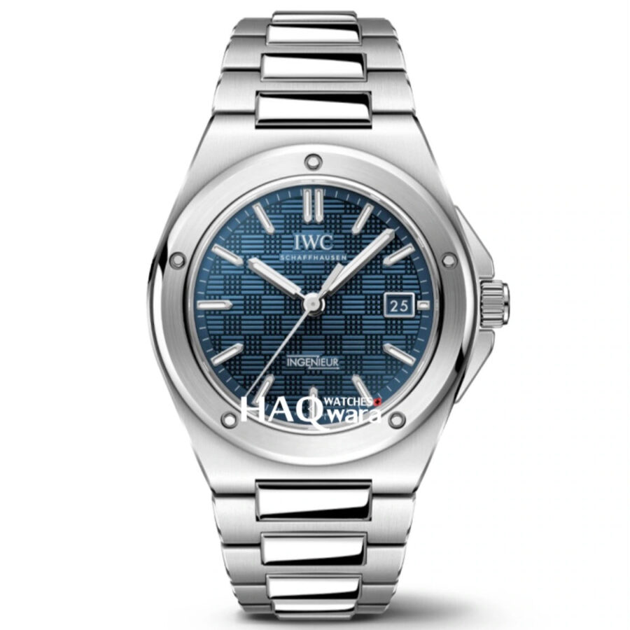 BC7B3F40-D700-4EF0-A9C9-00D4A1BE63F3 IWC INGENIEUR Argenté Bleu Automatique