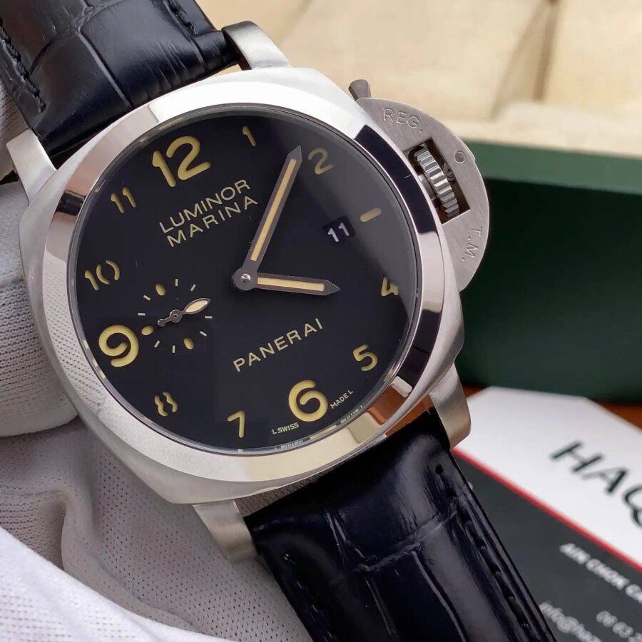 Panerai Marina Argenté Noir Automatique