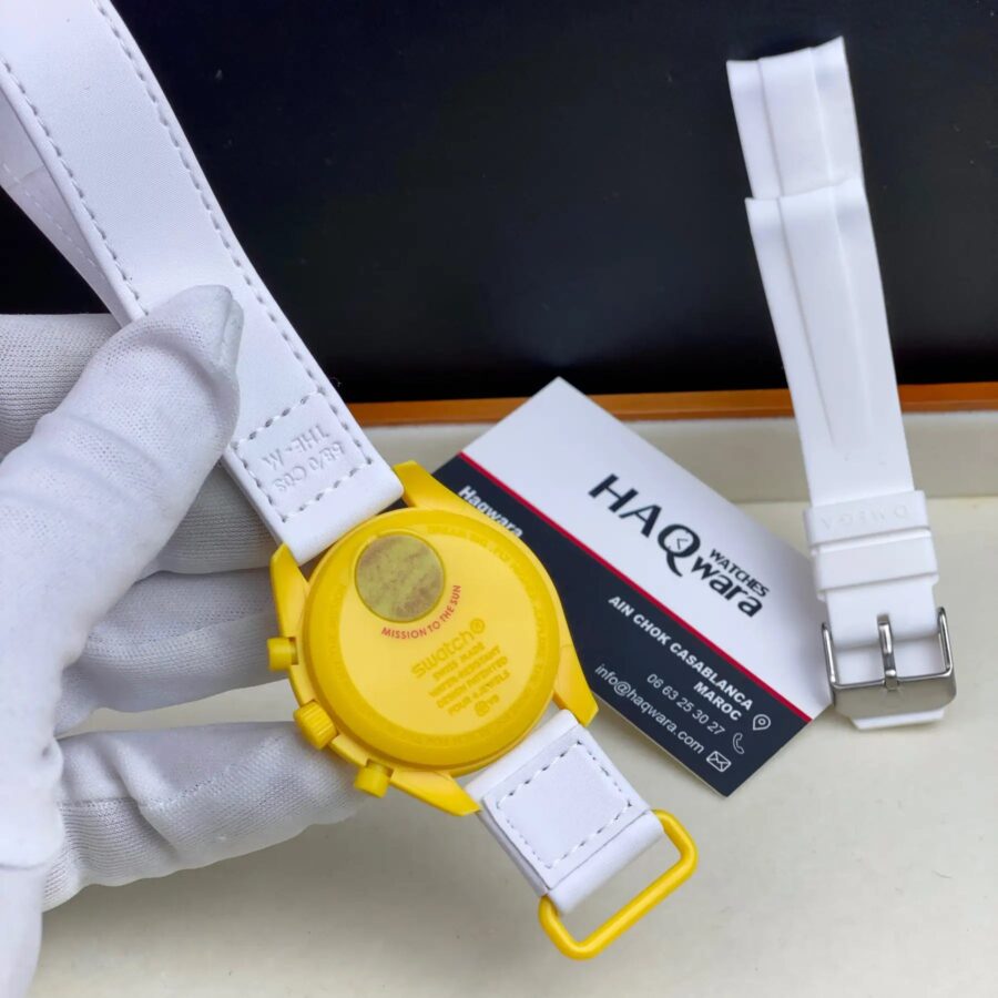 Oméga X Swatch Jaune Blanc