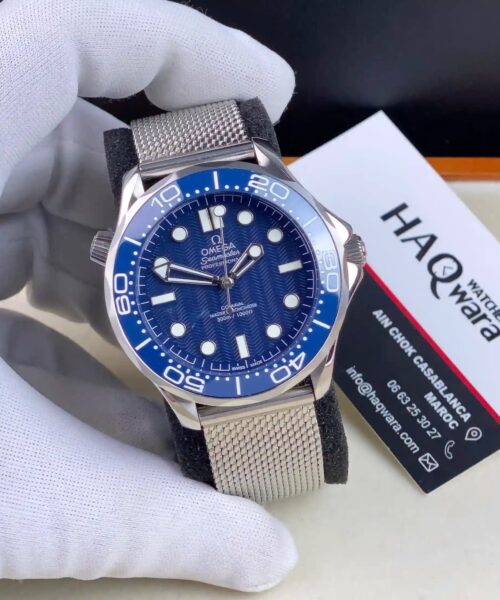 Omega Seamaster 007 Argenté Bleu Hommes