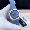 D9A7D42A-529C-4F4D-A25D-932FED39D9FF Patek Philippe Gmt Argenté Bleu Ciel Silicone