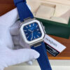 Patek Philippe Cubitus Argenté Bleu Silicone