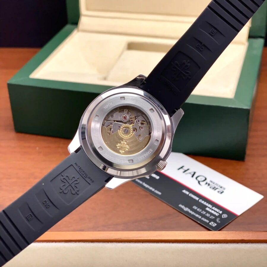 Ptk Aquanaut Automatique Argenté Noir Silicone