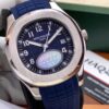 Ptk Aquanaut Automatique Argenté Bleu Silicone
