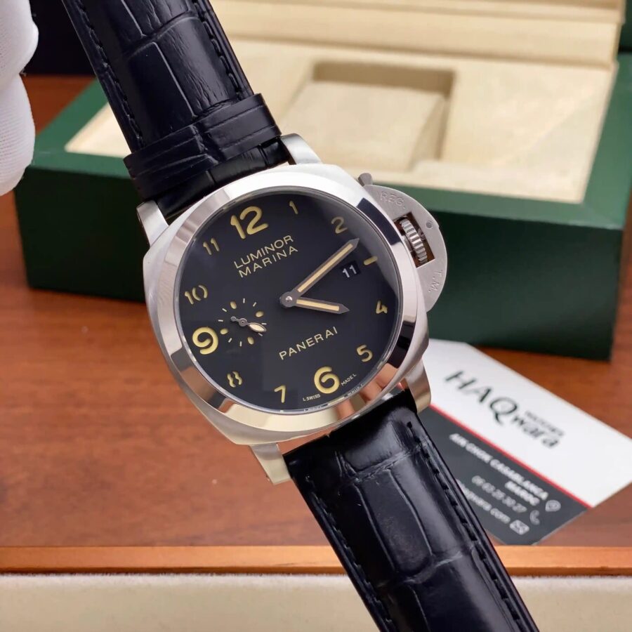 Panerai Marina Argenté Noir Automatique