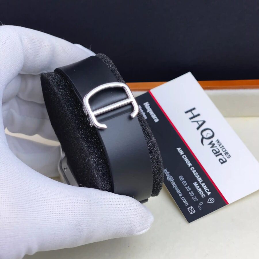 Cartier Santos Argenté Noir Automatique Hommes